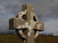 Stone Celtic Cross, Burrishoole Friary, County Mayo
